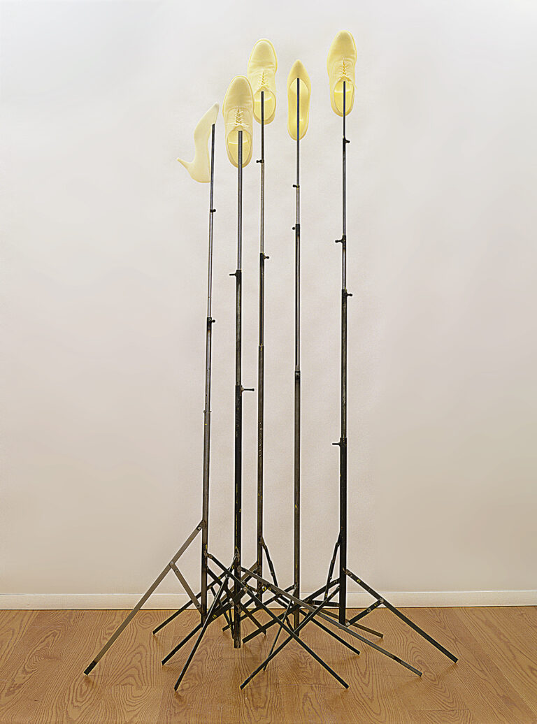 Wax Works (no. 126), 1999 beeswax and steel 47 1/2 x 46 x 84 in.